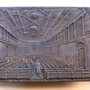 Leipzig, ehemaliger Standort des "Ersten Gewandhaus" Gedenktafel "Altes Gewandhaus"
