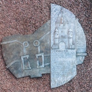Aschaffenburg, Herrstallstrasse Tafel "Herstalltor"