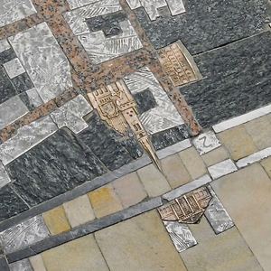 Altenburg, Marktplatz  Historischer Stadtplan vorm Rathaus
